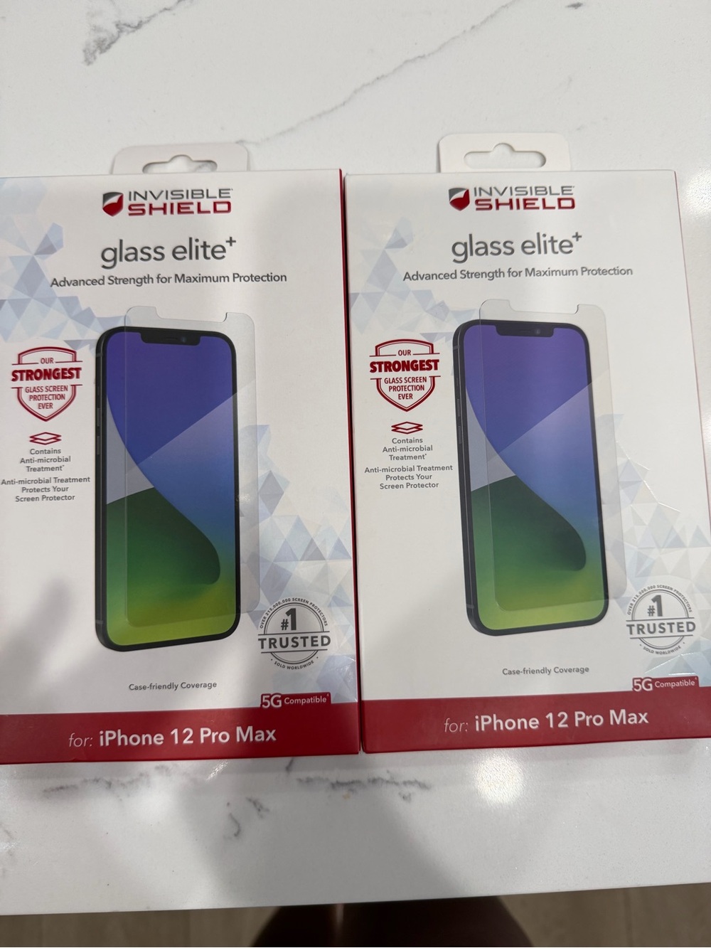 Glass Elite+ Screen Protector for iPhone 12 Pro Max — Black Frame